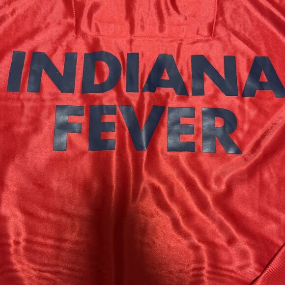 WNBA- Mens Indiana Fever 1/4 Zip Pullover shirt, SIZE Large Red NWT - Picture 8 of 8
